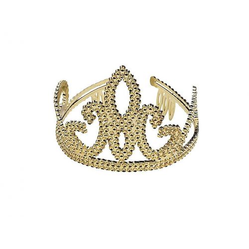  Blue Panda Gold Crown - 4-Pack Royal King and Queen Jeweled Costume Accessories, Party Hat