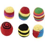 [아마존베스트]Blue Panda Hacky Sack (6 Pack), 6 Crochet Knitted Designs