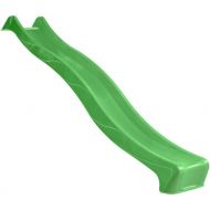 Blue Rabbit Play Outdoor Wavy Kids Slide, 10 Feet, Lime Green