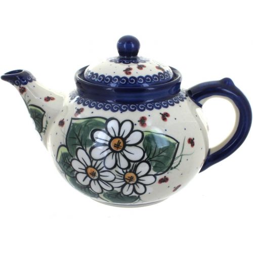  Blue Rose Pottery Blue Rose Polish Pottery Ladybug Teapot