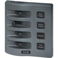 Blue Sea Systems BLUE SEA SYSTEMS Blue Sea 4305 WeatherDeck 12V DC Waterproof Switch Panel - 4 Posistion  4305 
