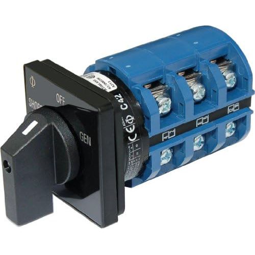  Blue Sea Systems AC Rotary Switch - OFF + 2 Positions 240V AC 65A