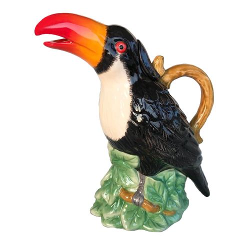  Blue Sky Ceramic Toucan Teapot, Multicolor