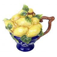 Blue Sky Ceramic Lemon Teapot, Multicolor