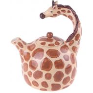 Blue Sky Ceramic Giraffe Teapot, 8 x 6.5 x 8.5