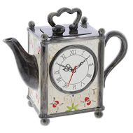 Blue Sky Ceramics Decorative Ceramic Tea Pot Garden Clock Design