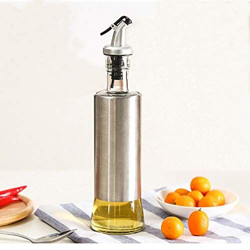  Blue Stones Stainless Steel Olive Oil Bottles Seasoning Oil Container Storage Bottle Sauce Vinegar Pot Leak-Proof Drip- Kitchen Supplie