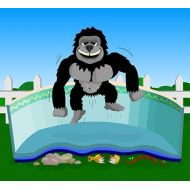 Splash Net Express Gorilla Floor Padding for 24ft Round Above Ground Swimming Pools