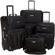 BlueCosto Rockland Luggage Skate Wheels 4 Piece Luggage Set, Black, One Size