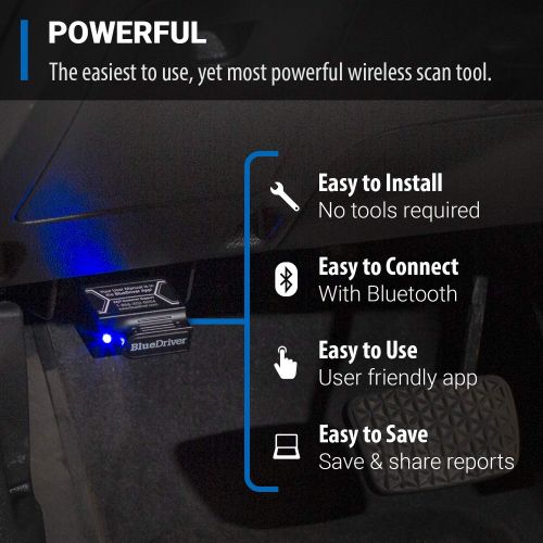  BlueDriver LSB2 Bluetooth Pro OBDII Scan Tool for iPhone & Android