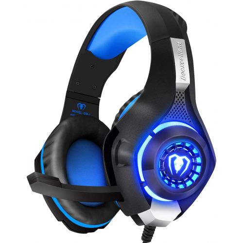  [아마존 핫딜]  [아마존핫딜]BlueFire Professional 3.5mm PS4 Gaming Headset Headphone with Mic and LED Lights for Playstation 4, Xbox one,Laptop, Computer (Blue)