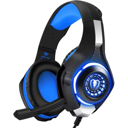  [아마존베스트]BlueFire Professional 3.5mm PS4 Gaming Headset Headphone with Mic and LED Lights for Playstation 4, Xbox one,Laptop, Computer (Blue)