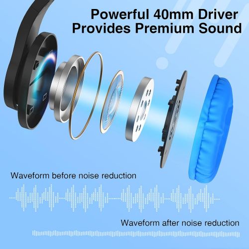  [아마존베스트]BlueFire 3.5mm PS4 Gaming Headset Bass Stereo Over-Ear Gaming Headphone with Microphone and Volume Control Compatible with PS4, New Xbox One, Xbox One S, Xbox One X, Nintendo Switc