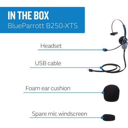  [아마존베스트]203890 BlueParrott Bluetooth Headset with Micro USB Charging (B250-XTS) Black Mono 1