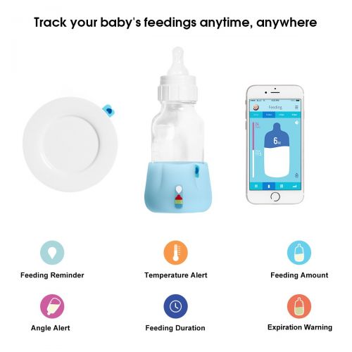  BlueSmart Technology BlueSmart mia (Blue) Smart Baby Feeding Monitor - Track & Analyze Babys Feeding in Real-Time