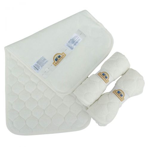  [아마존베스트]Bamboo Quilted Thicker Longer Waterproof Changing Pad Liners for Babies 3 Count (White Gourd Pattern) by BlueSnail