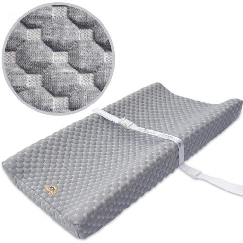  [아마존베스트]Super Soft and Comfy Changing Pad Cover for Baby by BlueSnail (Gray)