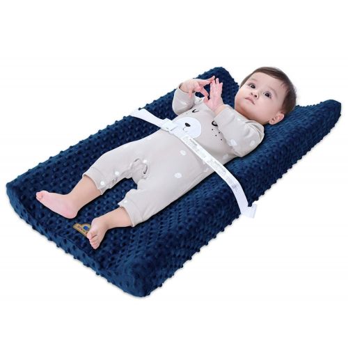  [아마존베스트]BlueSnail Ultra Soft Minky Dot Changing Pad Cover (Navy)