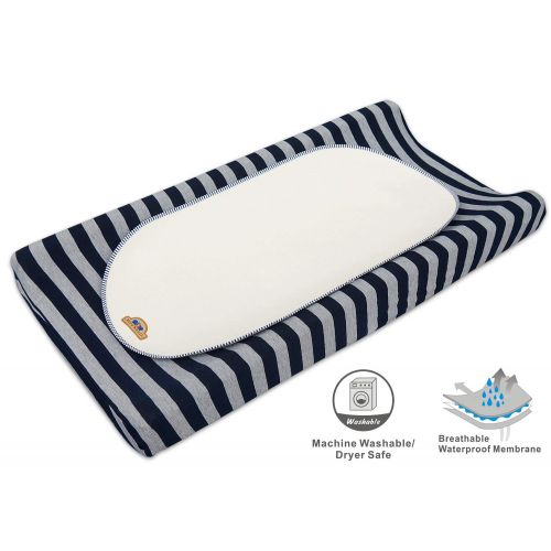  [아마존베스트]BlueSnail Waterproof Changing Pad Liners 3 Count (14X26.5, White), Bassinet Pad Liner