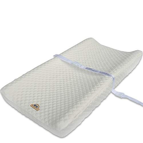  Super Soft and Comfy Bamboo Changing Pad Cover for Baby by BlueSnail (White)