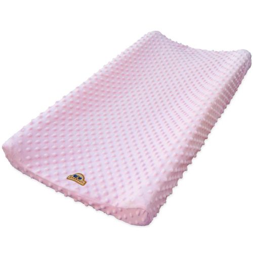  BlueSnail Ultra Soft Minky Dot Changing Pad Cover (Pink,one Size)