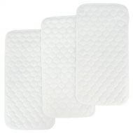 Bamboo Quilted Thicker Longer Waterproof Changing Pad Liners for Babies 3 Count by BlueSnail