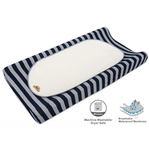  BlueSnail Waterproof Changing Pad Liners 3 Count (14X26.5, White), Bassinet Pad Liner