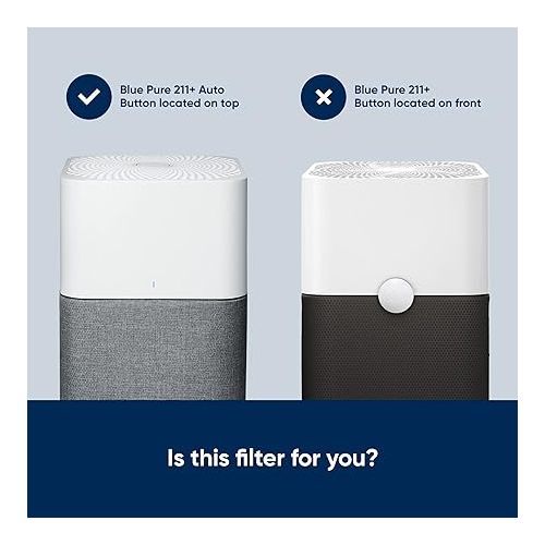  BLUEAIR Blue Pure 211+ Auto Genuine Replacement Filter, Particle and Activated Carbon, fits Blue Pure 211+ Auto Air Purifier