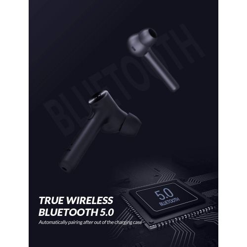  [아마존 핫딜] [아마존핫딜]Bluetooth 5.0 Wireless Earbuds, Bluedio Hi(Hurricane) TWS Wireless Earbud Headphones in-Ear Earphones with Charging Case, Mini Car Headset Built-in Mic for Cell Phone/Running/Andro