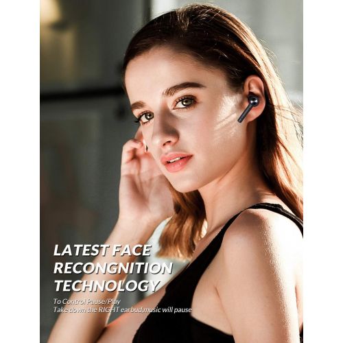  [아마존 핫딜] [아마존핫딜]Bluetooth 5.0 Wireless Earbuds, Bluedio Hi(Hurricane) TWS Wireless Earbud Headphones in-Ear Earphones with Charging Case, Mini Car Headset Built-in Mic for Cell Phone/Running/Andro