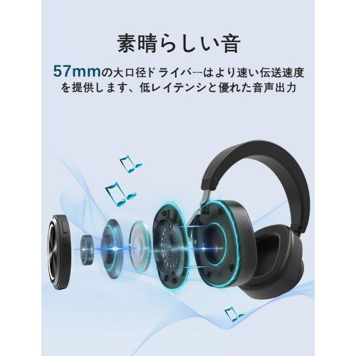  [아마존 핫딜] [아마존핫딜]Bluetooth Headphones Over Ear, Bluedio T7 Turbine Custom Active Noise Canceling Headphone 57mm Driver Hi-Fi Stereo & 30Hrs Playtime, Wireless Headsets with Mic for PC/Cellphone/Tra