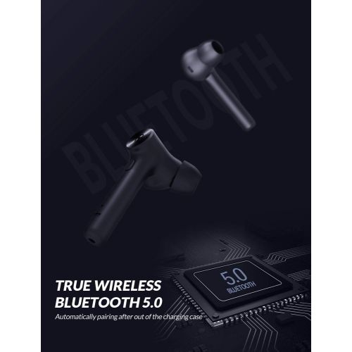  [아마존 핫딜]  [아마존핫딜]Bluedio Hi (Hurricane) TWS Kabellose Ohrhoerer In-Ear-Kopfhoerer mit Ladetasche, Bluetooth 5.0 Kabellose Ohrhoerer, Mini-Autokopfhoerer Eingebautes Mikrofon fuer Handy/Laufen/Android, 5