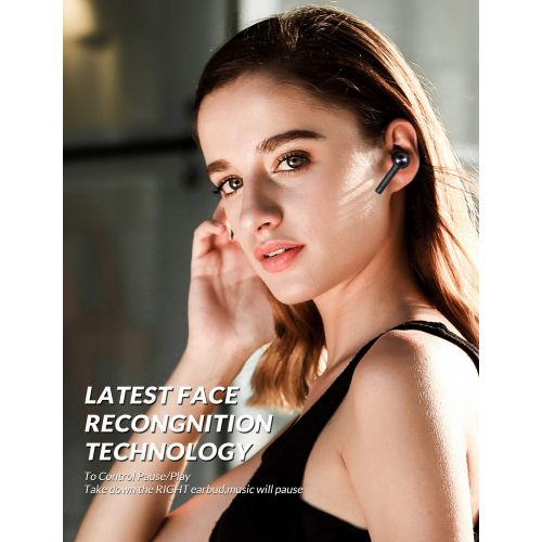  [아마존 핫딜]  [아마존핫딜]Bluedio Hi (Hurricane) TWS Kabellose Ohrhoerer In-Ear-Kopfhoerer mit Ladetasche, Bluetooth 5.0 Kabellose Ohrhoerer, Mini-Autokopfhoerer Eingebautes Mikrofon fuer Handy/Laufen/Android, 5