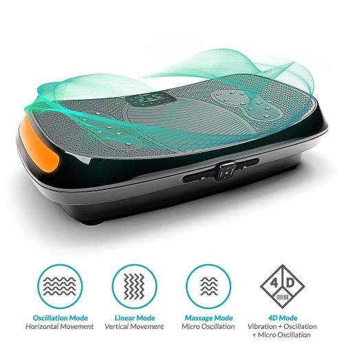  Bluefin Fitness Dual/Triple Motor Vibration Platform | Oscillation, Vibration + 3D/4D Motion | Huge Anti-Slip Surface | Bluetooth Speakers | Ultimate Fat Loss | Unique Design | Get