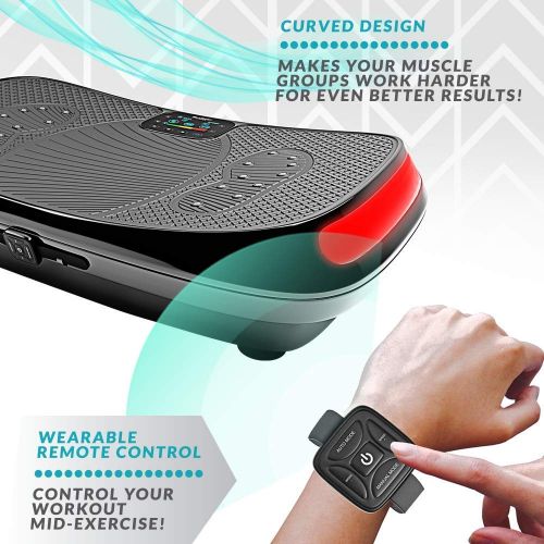  Bluefin Fitness Dual/Triple Motor Vibration Platform | Oscillation, Vibration + 3D/4D Motion | Huge Anti-Slip Surface | Bluetooth Speakers | Ultimate Fat Loss | Unique Design | Get