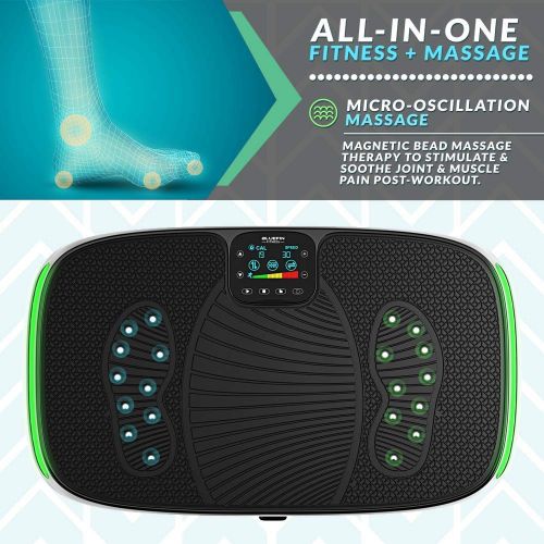  Bluefin Fitness Dual/Triple Motor Vibration Platform | Oscillation, Vibration + 3D/4D Motion | Huge Anti-Slip Surface | Bluetooth Speakers | Ultimate Fat Loss | Unique Design | Get