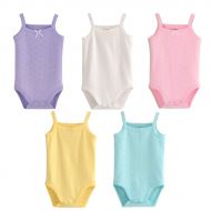 Blueleyu Infant Baby Girls Sleeveless Onesies Tank Top Cotton Baby Bodysuit Pack of Baby Summer Colorful Clothes Outfit