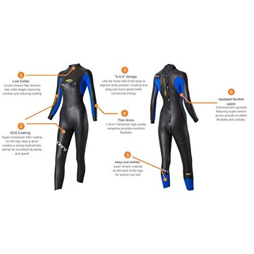  Blueseventy blueseventy 2019 Womens Sprint Triathlon Wetsuit - for Open Water Swimming - Ironman & USAT Approved