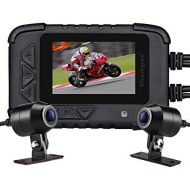 Blueskysea DV688 Motorcycle Dash Cam 1080p Dual Lens Motorcycle Recording Camera 2.35 LCD IP67 Waterproof Screen 130 Degree Angle Night Vision Latest Version