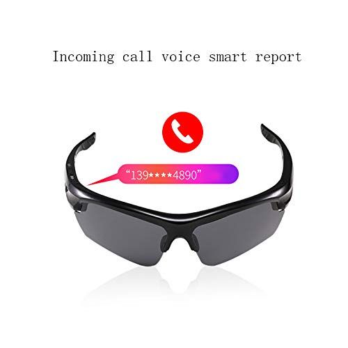  Bluetooth glasses Polarized Sunglasses Multi-Function Wireless Night Vision in-Ear One-Button Smart Touch, Compatible with All Smart Phones