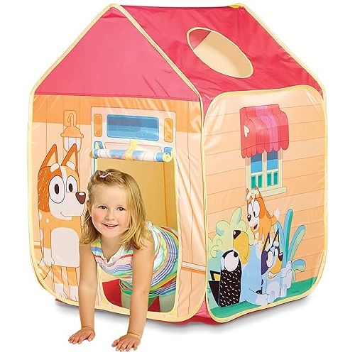  Bluey - Pop 'N' Fun Play Tent - Pops Up in Seconds and Easy Storage, Multicolor