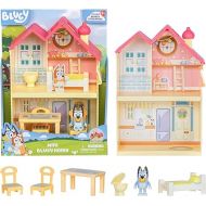 BLUEY Mini Home Playset | Compact House Playset with Carry Handle | Three Different Rooms | Kitchen, Bedroom and Bathroom | Includes Figure with 5 Play Pieces