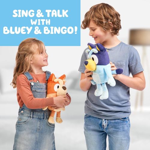  Bluey 12 Talking Bingo Plush Interactive Sing Along with Bingo, 9 Different Phrases