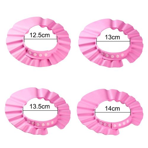  [아마존베스트]Blulu 3 Pack Baby Shower Cap Bath Shampoo Cap Hat