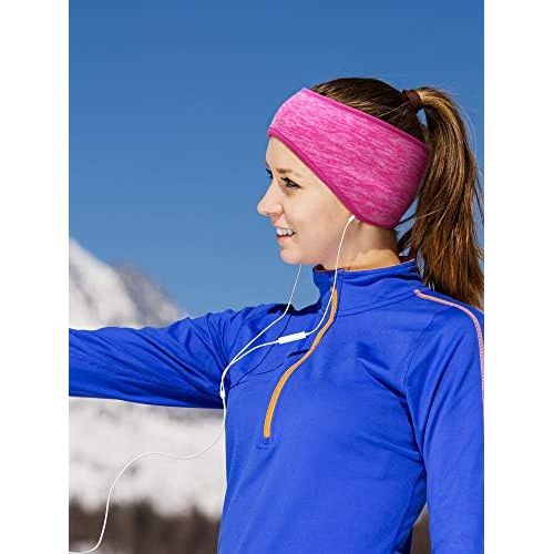  Blulu 3 Pieces Ear Warmer Headband Full Cover Ear Muffs Headband Sports Headband for Outdoor Use Sports Fitness