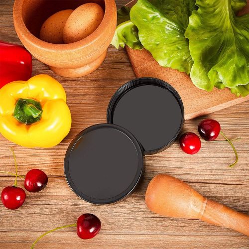  Blulu 6 Pieces Black Plastic Keep Fresh Lid Parts Replacement Compatible with Magic Bullet 250W