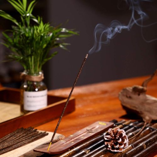  인센스스틱 Blulu 160 Pieces 8 Various Incense Sticks Natural Scents Incense Burner with Sandalwood Incense Holder for Halloween Party and Meditation Yoga Relaxation Cleanse Space