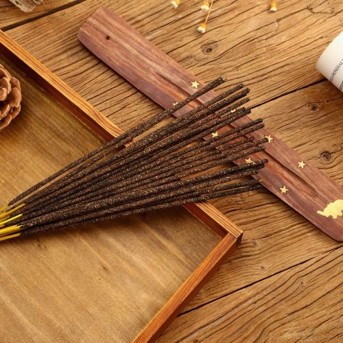  인센스스틱 Blulu 160 Pieces 8 Various Incense Sticks Natural Scents Incense Burner with Sandalwood Incense Holder for Halloween Party and Meditation Yoga Relaxation Cleanse Space