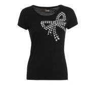 Blumarine Sequin bow T-shirt