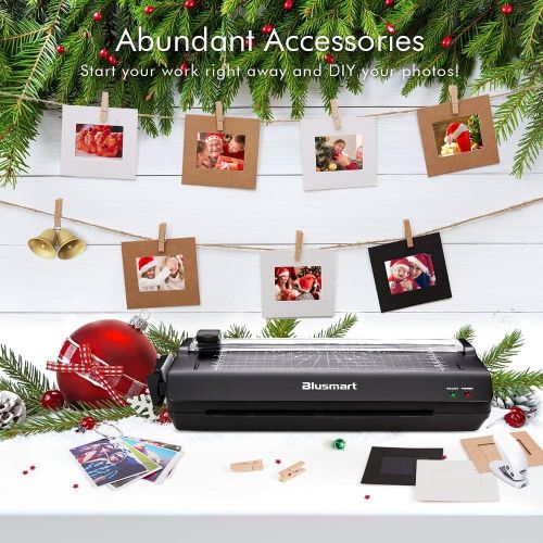  [아마존베스트]13 inches Laminator, Blusmart Multiple Function A3 Laminator with 25 Laminating Pouches, Paper Cutter, Corner Rounder Laminate for A3,A4,A5,A6